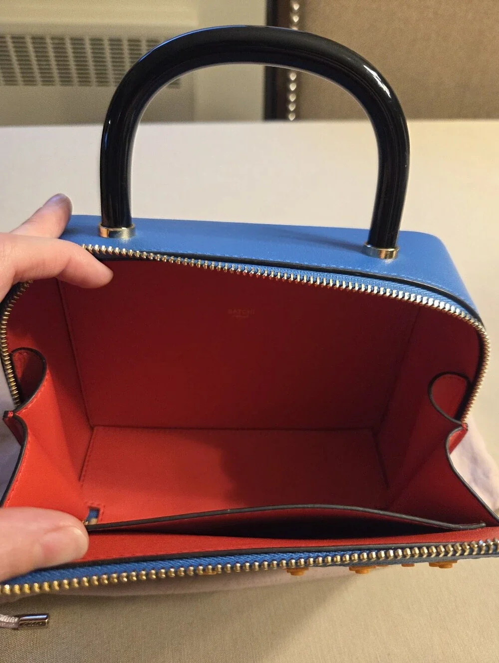 Satchi Miguel x ALULU Italian Leather Pixel Series Crossbody Bag UNIQUE rare